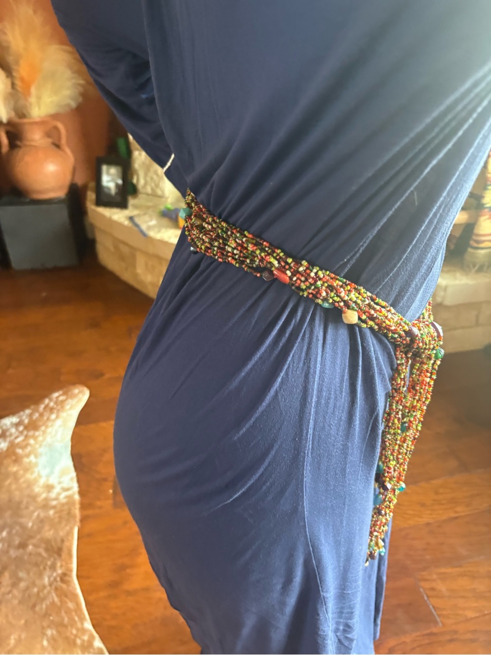 Multicolor Beaded belt